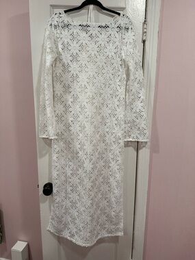 Hill House Crochet Maxi Dress with Long Sleeves